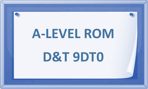 A-Level Review of Marking - D&T Product Design 9DT0 (Edexcel)