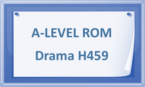 A-Level Review of Marking - Drama H459 (OCR)