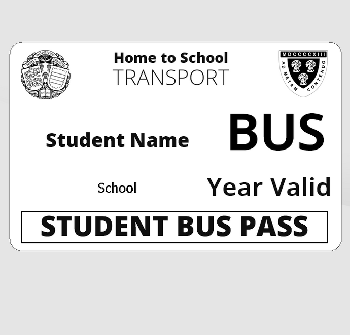Replacement Bus Pass Card